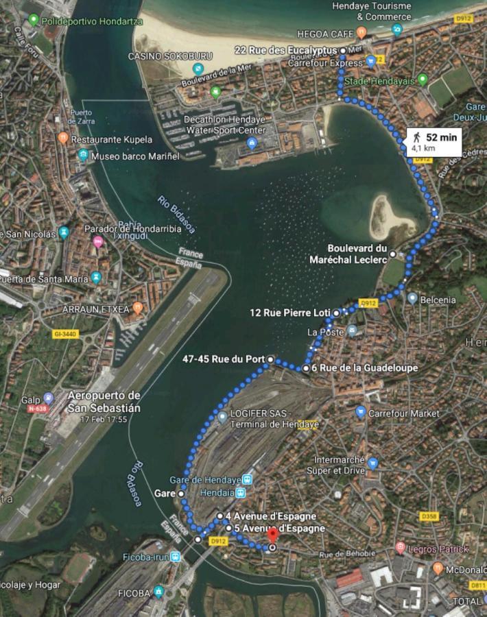 Port Bidassoa - T2 Coquet, Parking, Lit Xxl, Wifi, Pres De La Gare Hendaye Dış mekan fotoğraf